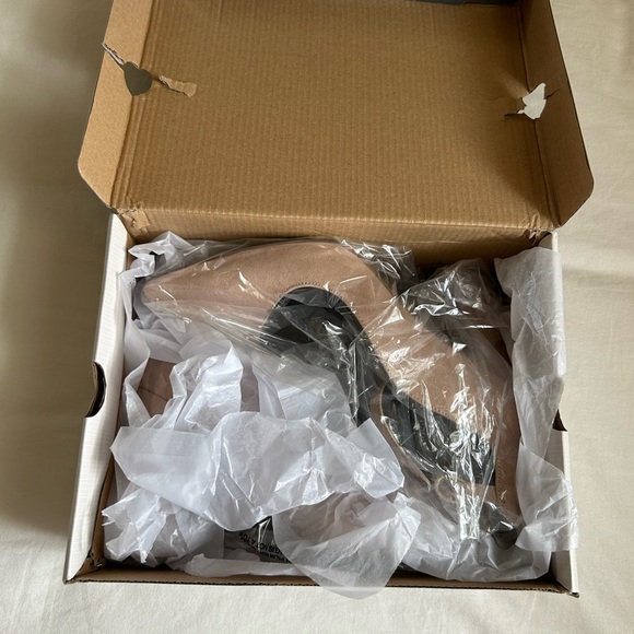 Nude Block Heels - Picture 3 of 8